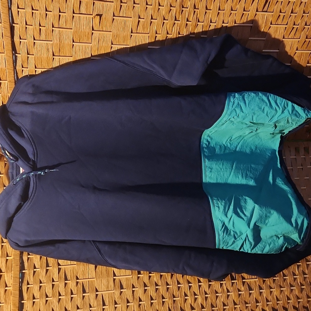 Levi's Men's Relax, 3x,Fleece Utility Navy Blue and Teal Spring, Fall, Hoodie - Picture 2 of 6